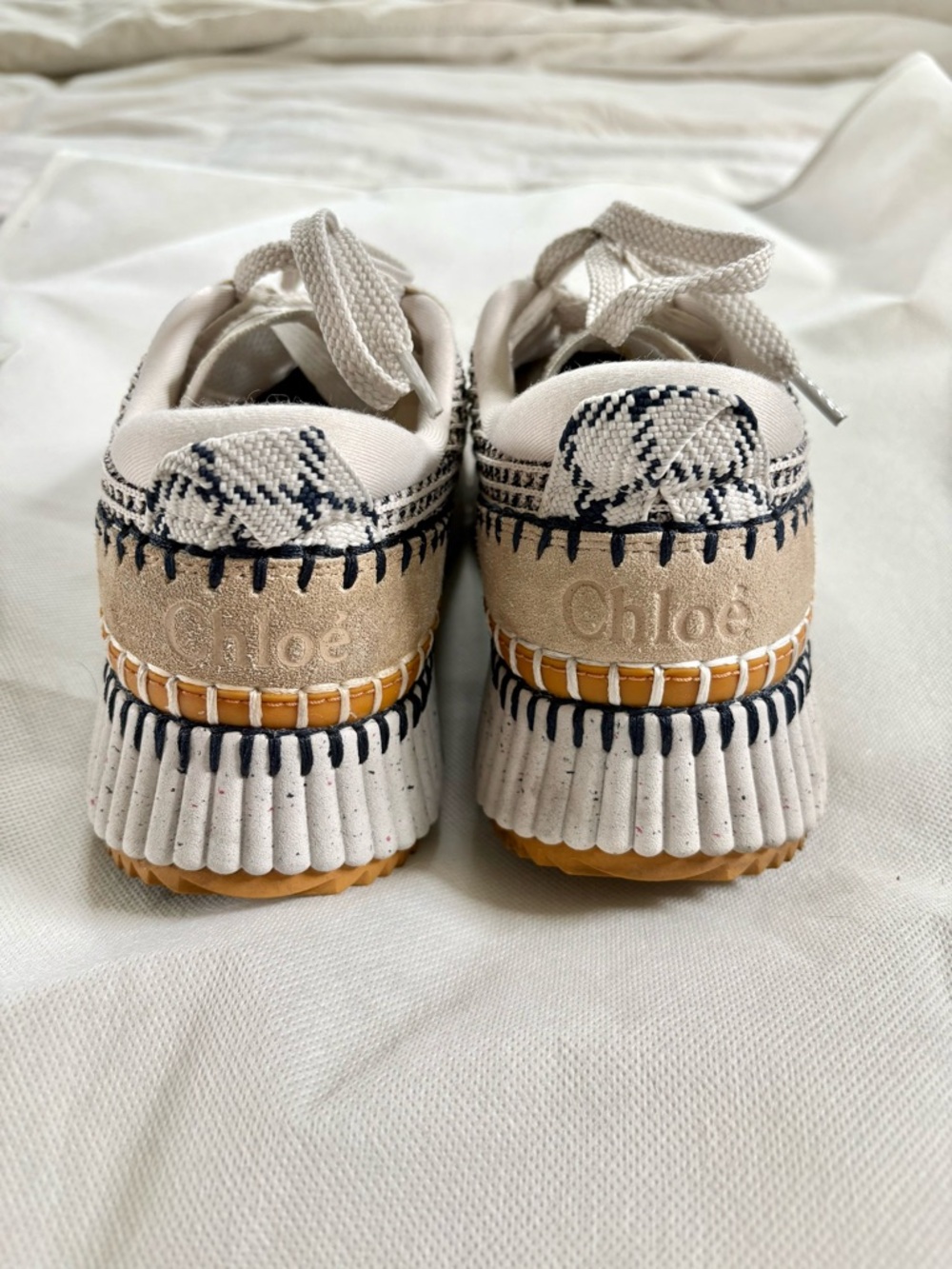 Chloe Nama Sneaker in Biscotti Beige size 36 - Picture 7 of 11